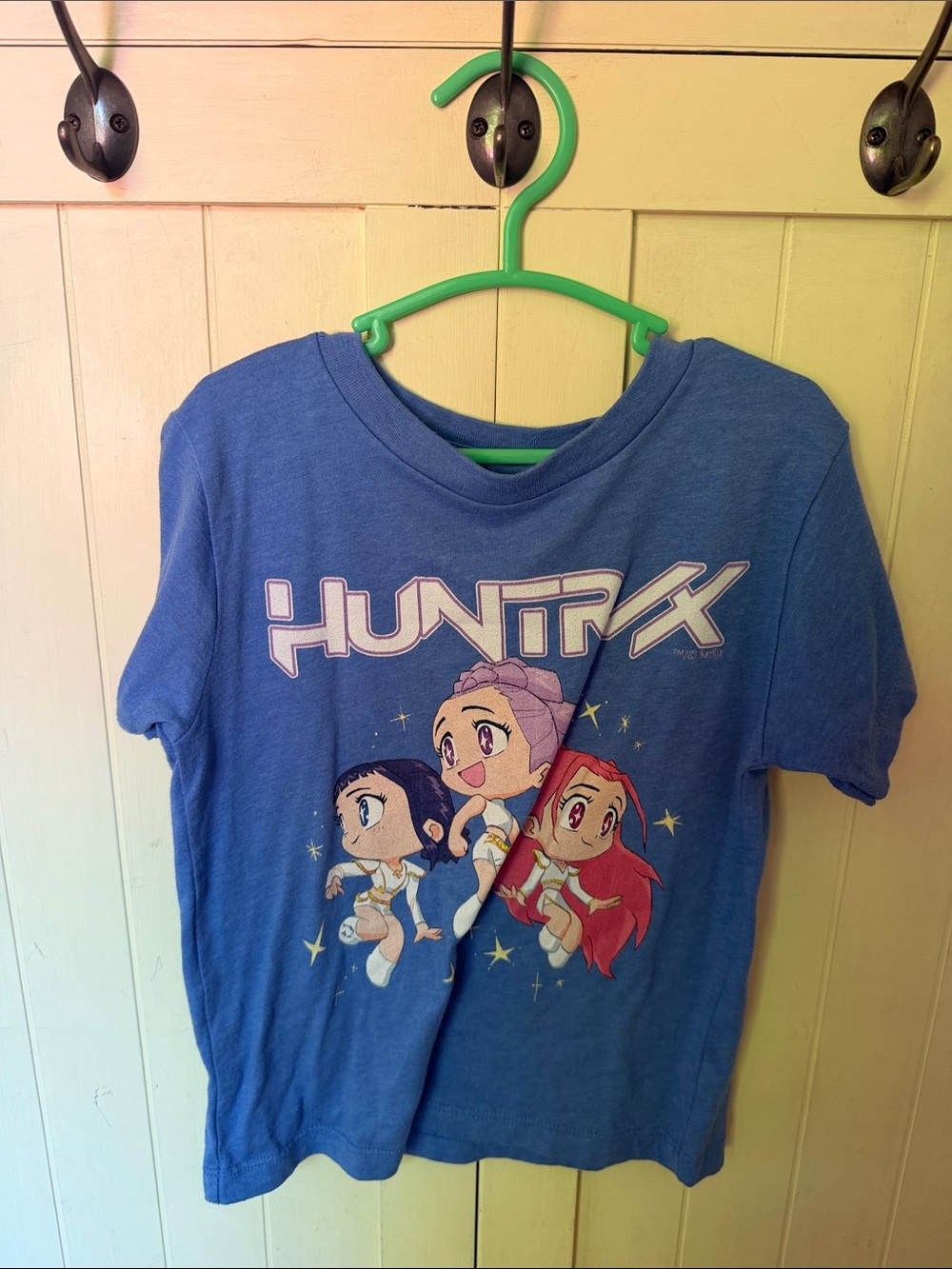 Bella Canvas Blue Kids Short Sleeve kpop demon hunters huntrxx t-shirt